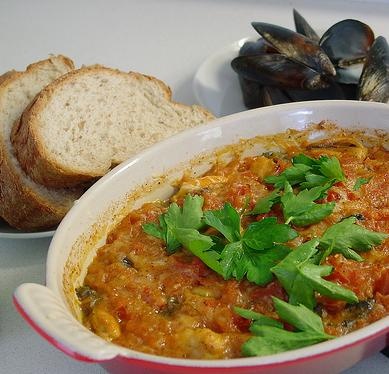 retete grecesti Saganaki cu midii